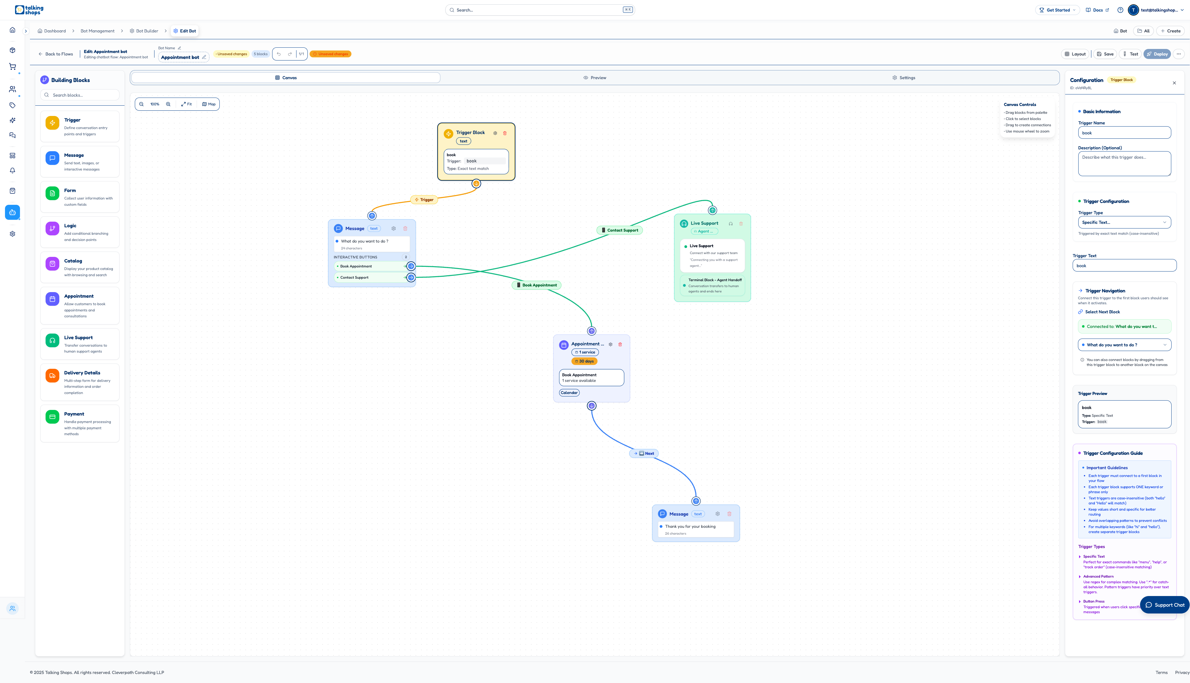 Trigger Block Configuration